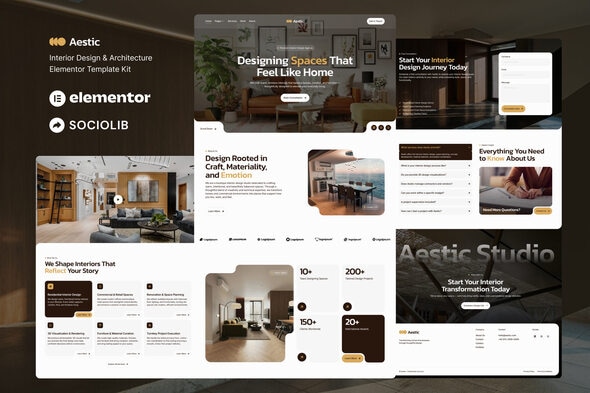 Aestic - Interior Design & Architecture Elementor Template Kit Aestic - Interior Design & Architecture Elementor Template Kit