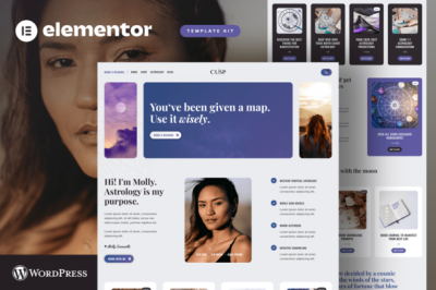 Cusp - Astrology & Horoscope Elementor Pro Template Kit