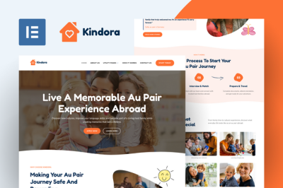 Kindora - Au Pair Elementor Template Kit