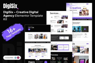 DigiSix– Creative Digital Agency Elementor Template Kit