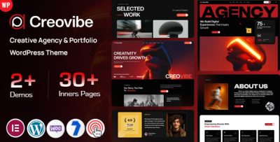 Creovibe - Creative Agency & Portfolio WordPress Theme