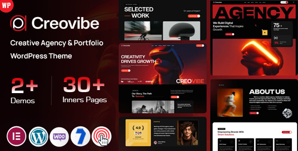 Creovibe - Creative Agency & Portfolio WordPress Theme Creovibe - Creative Agency & Portfolio WordPress Theme
