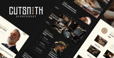 Cutsmith - Barbershop & Hair Salon WordPress Theme