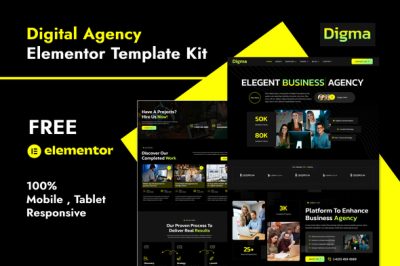Digma -  Creative Digital Agency Elementor Template Kit