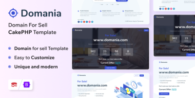 Domania - Domain For Sell CakePHP Template