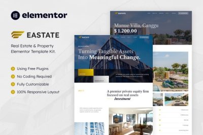 Eastate – Real Estate & Property Elementor Template Kit
