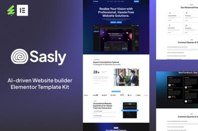 Sasly - AI-driven Website Builder Elementor Template Kit