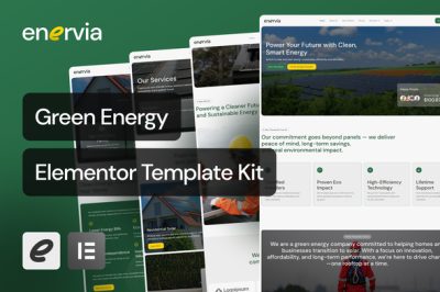 Enervia - Green Energy Elementor Template Kit