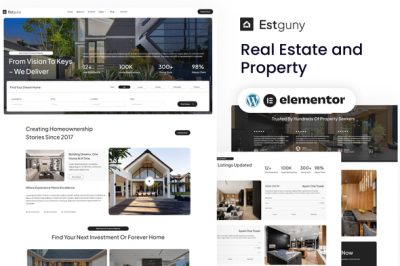 Estguny - Real Estate & Property Elementor Template Kit
