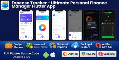 Expense Tracker - Ultimate Personal Finance Manager Flutter App