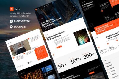 Fabrix - Industry & Manufacturing Elementor Template Kit