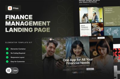 Fitas - Finance Management Elementor Pro Template Kit