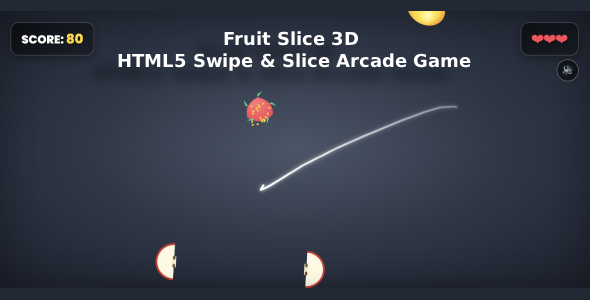 Fruit Slice 3D – HTML5 Swipe & Slice Arcade Game Fruit Slice 3D – HTML5 Swipe & Slice Arcade Game
