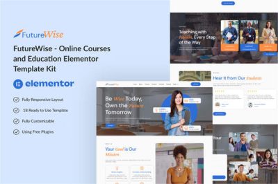 FutureWise - Online Courses and Education Elementor Template Kit