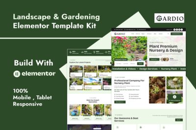 Gardio - Nursery & Gardening Elementor Template Kit