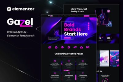 Gazel - Creative Agency Elementor Template Kit