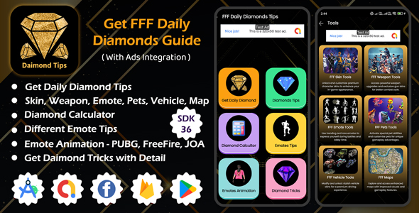 Get FFF Daily Diamonds Guide | FreeFire Diamond Guide | Diamond Tips | Emotes Tips Android App Get FFF Daily Diamonds Guide | FreeFire Diamond Guide | Diamond Tips | Emotes Tips Android App