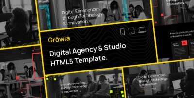 Gröwla - Digital Agency & Studio HTML Template