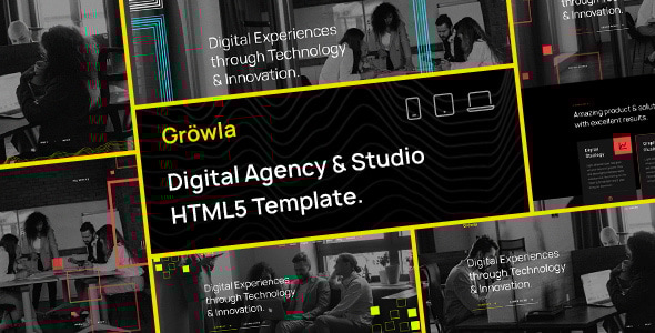 Gröwla – Digital Agency & Studio HTML Template Gröwla – Digital Agency & Studio HTML Template