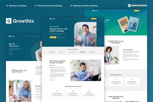 Growthix - Business Coach Elementor Pro Template Kit Growthix - Business Coach Elementor Pro Template Kit