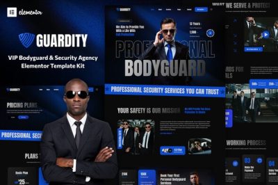 Guardity - VIP Bodyguard & Security Agency Elementor Template Kit