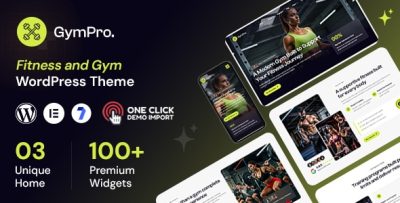 Gympro - Fitness and Gym WordPress Theme