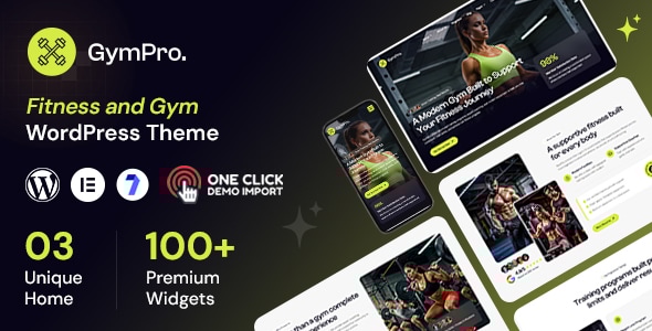 Gympro - Fitness and Gym WordPress Theme Gympro - Fitness and Gym WordPress Theme