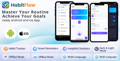 HabitFlow - Premium Habit Tracker & Daily Routine Planner (Flutter App)