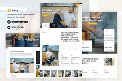 Handy - Handyman & Home Repair Service Elementor Template Kit