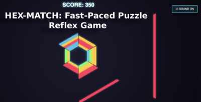 HEX-MATCH: Fast-Paced Puzzle & Reflex HTML5 Game