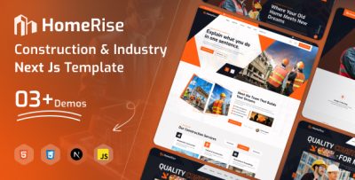 HomeRise – Construction & Industry Next Js Template
