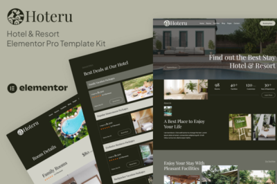 Hoteru - Hotel & Resort Elementor Pro Template Kit