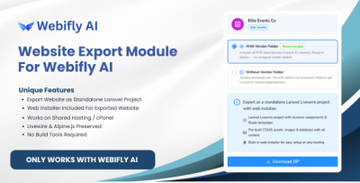 Website Export Module For Webifly AI