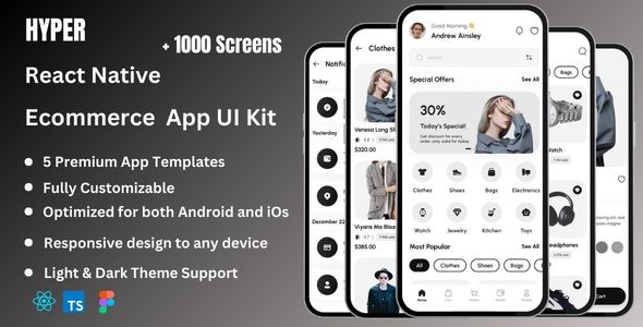 Hyper - Ecommerce React Native CLI App Ui Kit Hyper - Ecommerce React Native CLI App Ui Kit
