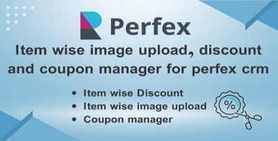 Item Wise Image Upload, Discount and Coupon Manager for Perfex CRM