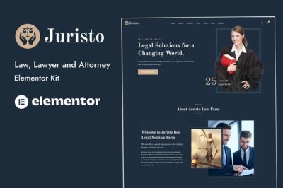 Juristo - Lawyer & Attorney Elementor Template Kit