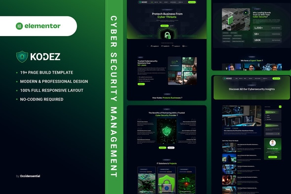 Kodez - Cyber Security Management Elementor Template Kit Kodez - Cyber Security Management Elementor Template Kit