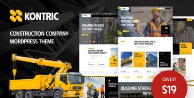 Kontric - Construction Company WordPress Theme