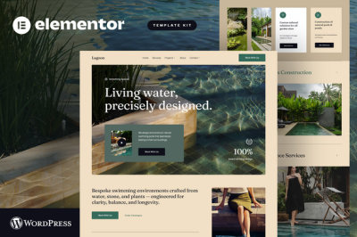 Lagoon - Pool Construction & Landscape Architecture Elementor Template Kit
