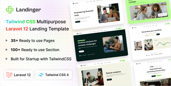 Landinger – Tailwind CSS Multipurpose Laravel 12 Landing Page Template Landinger – Tailwind CSS Multipurpose Laravel 12 Landing Page Template
