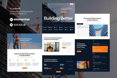 Landmark - Construction & Building Services Elementor Template Kit