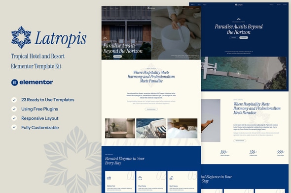 Latropis - Tropical Hotel & Resort Elementor Template Kit Latropis - Tropical Hotel & Resort Elementor Template Kit