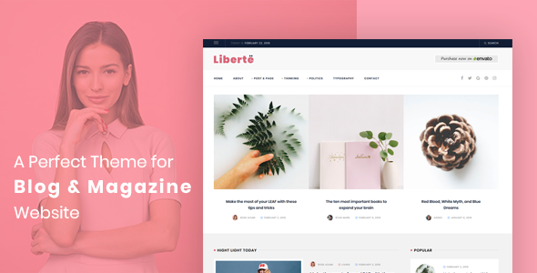 Liberte - Modern Magazine WordPress Theme Liberte - Modern Magazine WordPress Theme