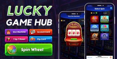 Lucky Games Hub with AdMob Facebook Ads Android