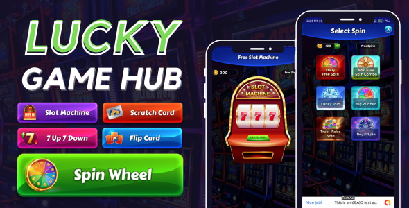 Lucky Games Hub with AdMob Facebook Ads Android Lucky Games Hub with AdMob Facebook Ads Android