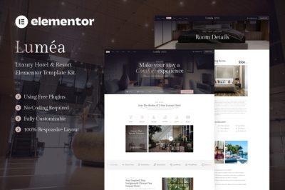Lumea - Luxury Hotel & Resort Elementor Template Kit