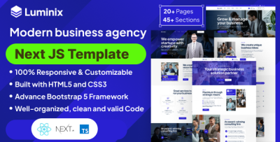 Luminix - Business Consulting React Next JS Template
