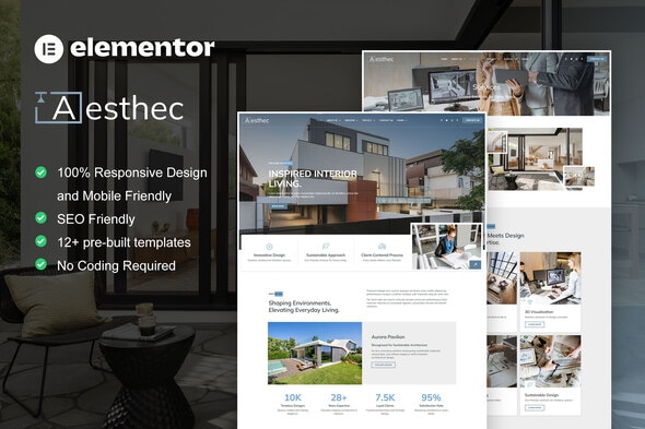 Aesthec - Architecture & Interior Design Service Elementor Template Kit Aesthec - Architecture & Interior Design Service Elementor Template Kit