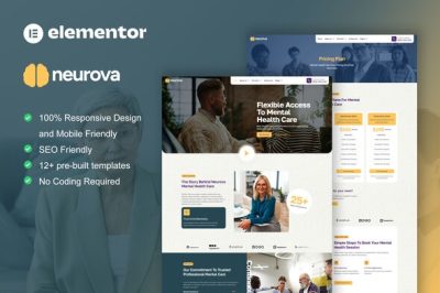 Neurova - Mental Health & Therapy Elementor Template Kit
