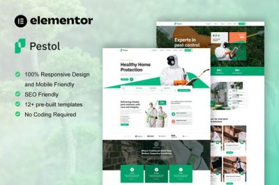 Pestol - Pest Control Service Elementor Pro Template Kit